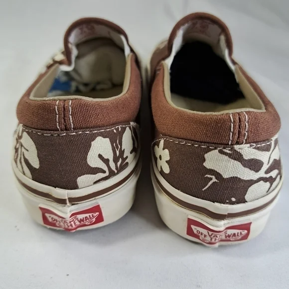 50TH Anniversary Vans Brown & Cream 50th Slip Ons Women's Size 5 - Picture 5 of 10